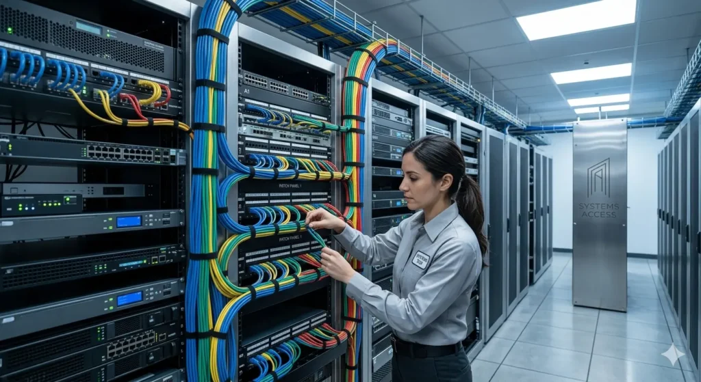 secure and efficient network structured cabling